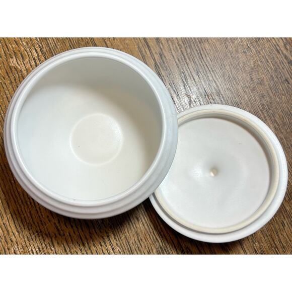Dansk Century White Sugar Bowl with Lid Replacement Trinket Dish MCM - Picture 3 of 5
